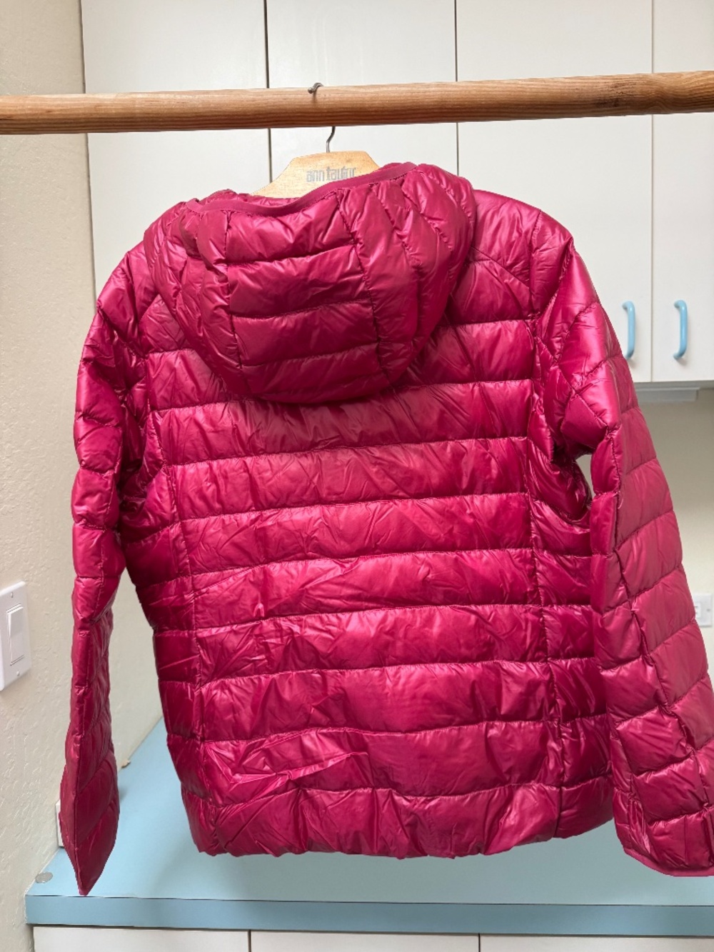 Raspberry Pink Uniqlo (XL) Ultra Light Down Parka